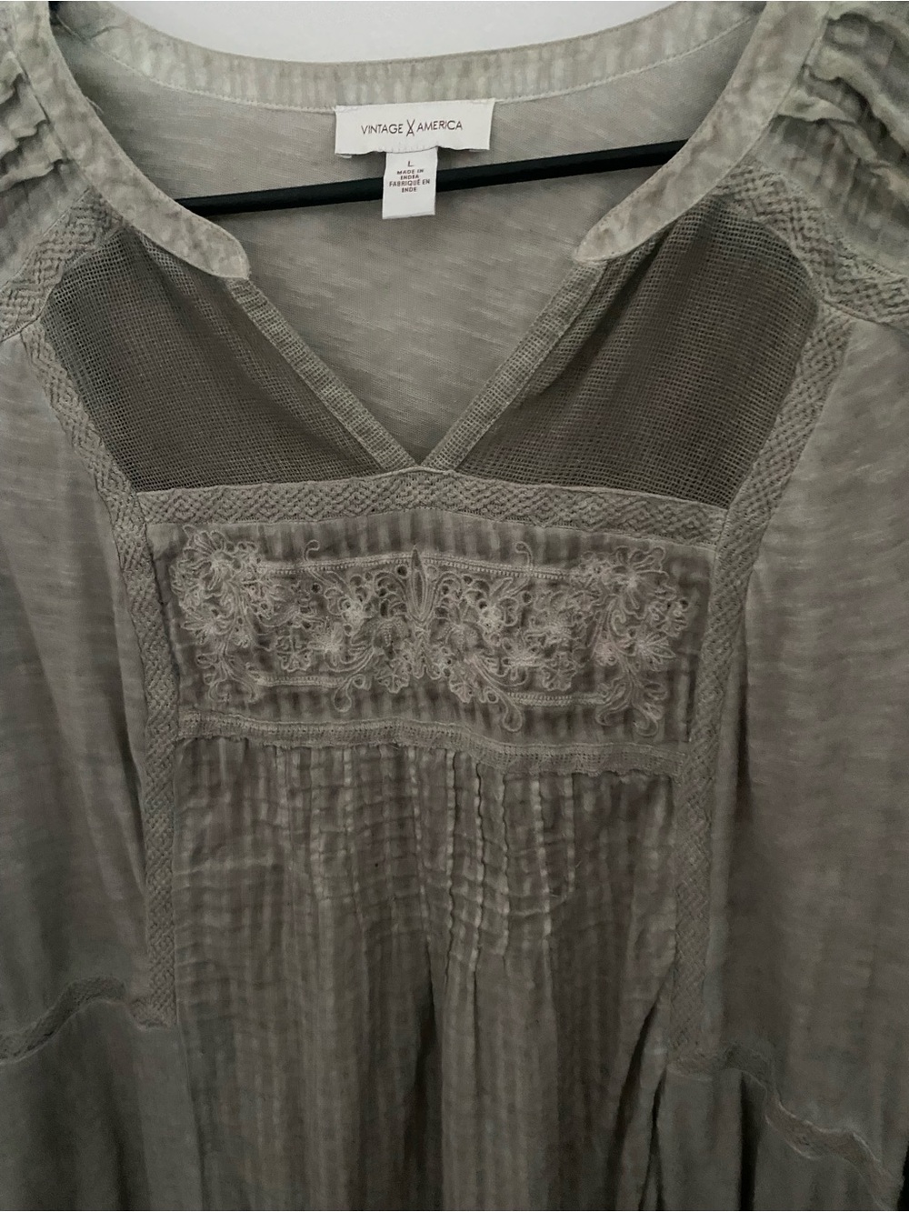 Vintage America Boho Top - Picture 3 of 7